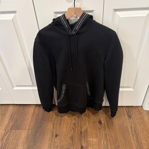 Men’s Michael Kors Black Hoodie with Striped Accents